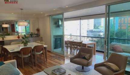 APARTAMENTO ESPETACULAR COM 3 SUITES NO BROOKLIN 167 m²