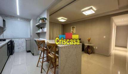 Apartamento com 3 dormitórios à venda, 80 m² por R$ 400.000,00 - Jardim Marileia - Rio das Ostras/RJ