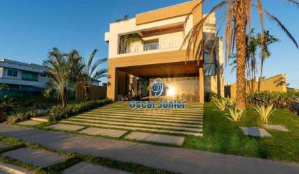 EXCLUSIVO! Casa Duplex com 3 Suítes em Condomínio Fechado e ÁREA DE LAZER COMPLETA, 331 m² por R$ 2.690.000 - Cidade Alpha - Eusébio/CE