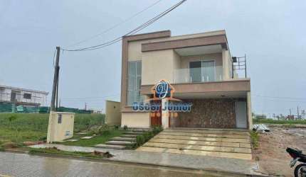 Casa Duplex em Condomínio Fechado com 4 Suítes + Área de Lazer Completa, 363 m² por R$ 2.900.000 - Cidade Alpha - Eusébio/CE