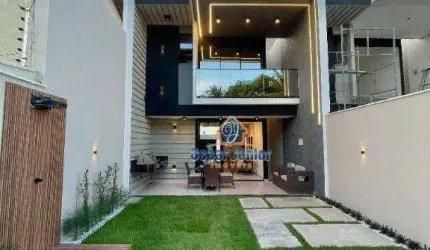 Luxo, Conforto e Qualidade, Lançamento de Casas Duplex com 4 quartos sendo 3 Suítes, Deck com Churrasqueira - R$629.900,00 - Guaribas, Eusebio /CE