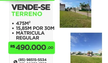 Terreno em condomínio fechado à venda no Centro