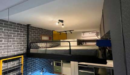Studio com 23m² na Vila Mariana Mobiliado pronto para morar