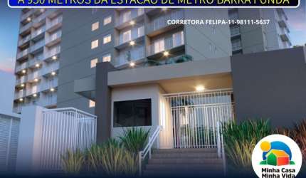 Apartamentos com 2 dorm. ao lado Fórum  da Barra Funda bem pertinho do Metrô