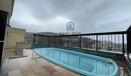 Cobertura Linear de 3 quartos, suíte, piscina e 2 vagas.