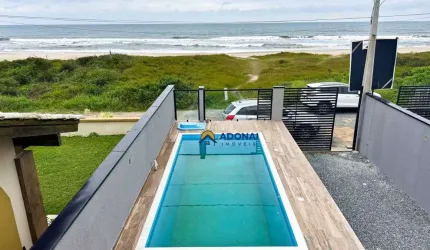 SOBRADO DE FRENTE PARA O MAR, com 3 dormitórios à venda, 160 m² por R$ 1.680.000 - Brejatuba - Guaratuba/PR