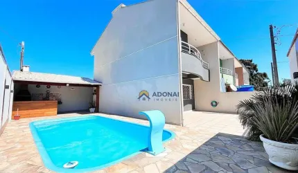 Sobrado com Piscina, 3 dormitórios à venda, 106 m² por R$ 800.000 - Brejatuba - Guaratuba/PR