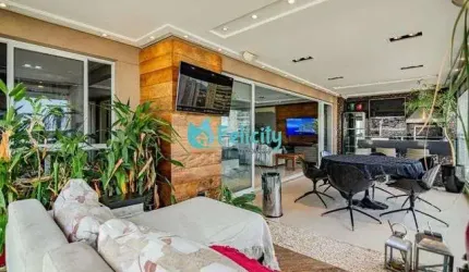 Apartamento com 4 dorms, 3 suítes,3 vagas, 206m2 na Vila Romana