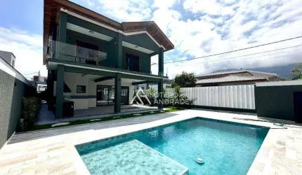 Casa de esquina em construção, vai contar com cinco suítes , condomínio Costa Nova