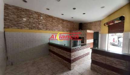 Salão comercial para alugar, 128m²  - Jardim Tranqüilidade - Guarulhos-R$ 2.500,00