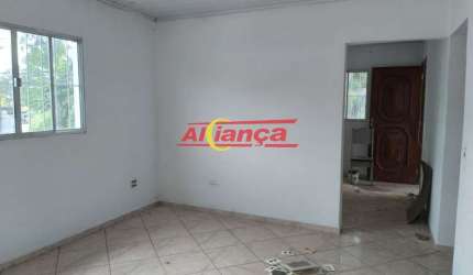 CASA PARA ALUGAR COM 02 QUARTOS,  02 VAGAS, 250M², PQ CONTINENTAL III - GUARULHOS/SP POR R$ 2.200,00