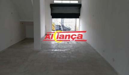Salão comercial para alugar 90m² com 2 banheiros - Jd. dos Pimentas - Guarulhos por R$: 4.500,00