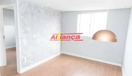 Apartamento para alugar, 2 quartos e 1 vaga, 45m², Bonsucesso - Guarulhos R$ 1.400