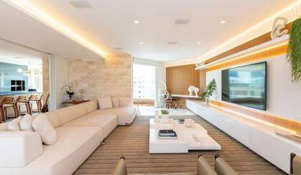 Apartamento Pé Na Areia com 4 dormitórios , 331 m² por R$ 7.500.000 - Meia Praia - Itapema/SC