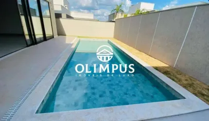 Casa sobrado de luxo no condomínio Jardins Gênova, com excelente acabamento.