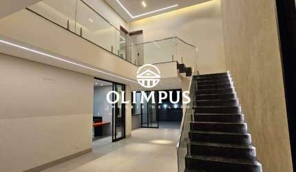 Bela casa estilo sobrado disponível para venda no condomínio Splendido na cidade de Uberlândia-MG