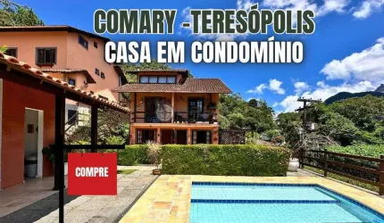 Casa à venda em condomínio com 3 quartos sendo 1 suíte, 100 m² no Comary - Teresópolis/RJ.