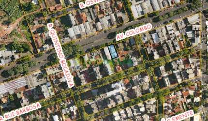 Terreno comercial à venda na Av. Colombro em Maringá/PR com 552,45m² de terreno.