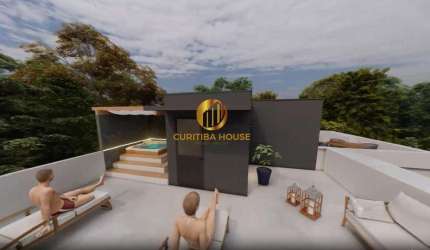 amplo sobrado triplex com 3 quartos sendo 1 suíte no Portão Curitiba, solarium com preparação para jacuzzi