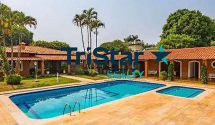 CH0034 - ÓTIMA OPORTUNIDADE DE VENDA E LOCAÇÃO DE CHÁCARA EM CONDOMINIO FECHADO - AT. 6.000m² - AC. 800m² - VALE DAS LARANJEIRAS SP
