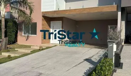 TRISTAR REALTY -CA0322 - BELÍSSIMO SOBRADO PARA LOCAÇÃO EM CONDOMINIO CLUBE ALTO PADRÃO - AT. 300m²  AC. 278m², RESIDENCIAL MARIA DULCE, INDAIATUBA-SP