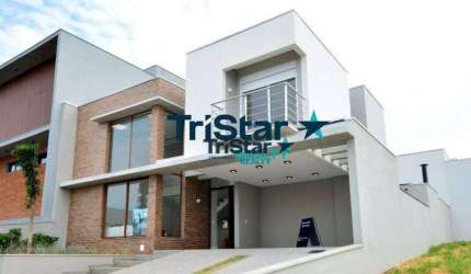 CA0260 - SOBRADO COM ACABAMENTO IMPAR PRONTO PARA MORAR EM CONDOMINIO ALTO PADRAO - AT. 300m² - AC. 257m² - RESIDENCIAL DONA MARIA JOSÉ INDAIATUBA SP.