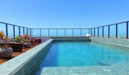 Flat mobiliado no Get by Side, a 70 metros do mar no Jardim Oceania