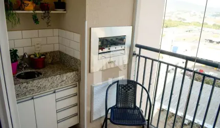 Apartamento com 3 dormitórios (1 suíte), 2 vagas - 72m² - Condomínio Fatto Torres de São José, 72m²