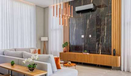 Sobrado em Condomínio Fechado, Mobiliado, 323m² - Urbanova.