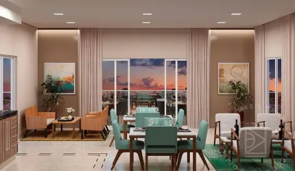 Apartamento 75 m² 2 Dormitórios 02 Vagas Easy Home Aquarius