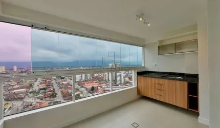 Apartamento para Venda em Praia Grande, Mirim, 2 dormitórios, 1 suíte, 2 banheiros, 1 vaga