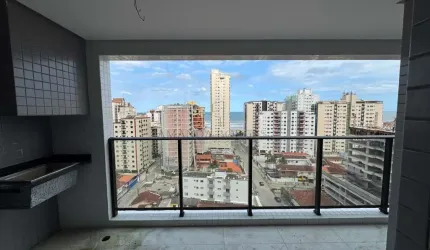 Apartamento para Venda em Praia Grande, Aviação, 2 dormitórios, 2 suítes, 3 banheiros, 1 vaga