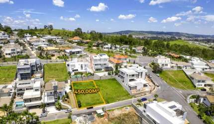 Terreno em condomínio fechado à venda na Avenida Maria Thereza da Costa Naufal, Condomínio Itatiba Country, Itatiba, 450 m2 por R$ 270.000
