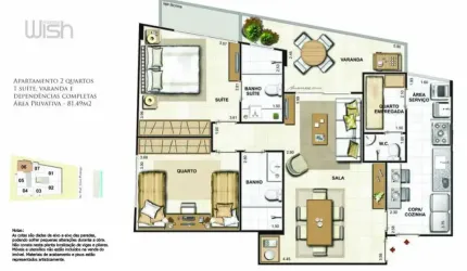 Venda Apartamento, Charitas, dois quartos