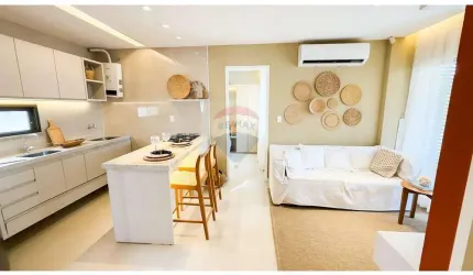 APARTAMENTO DE 2 QUARTOS, PÉ NA AREIA E VISTA MAR, NO RESORT BEACH WAY RIVIERA