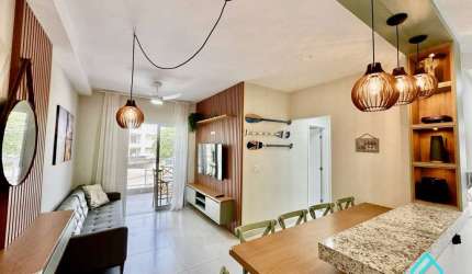 Apartamento todo decorado a venda com 2 dormitórios na Praia Grande Ubatuba SP