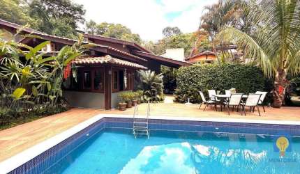 Casa térrea com 4 dormitórios, 320 m² - venda por R$ 2.900.000 ou aluguel por R$ 20.000/mês - Bairro Moinho Velho - Cotia/SP