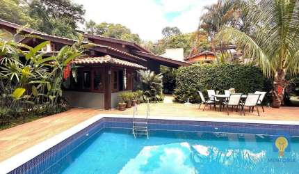 Casa térrea com 4 dormitórios, 320 m² - venda por R$ 2.900.000 ou aluguel por R$ 20.000/mês - Bairro Moinho Velho - Cotia/SP