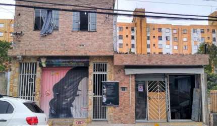Terreno com 2 casas e 3 salões comerciais à venda, 122 m² por R$ 699.000 - Limoeiro - São Paulo/SP