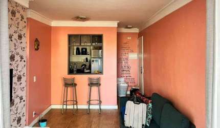 Apartamento com 2 dorms, sacada e 1 vaga à venda, 47 m² por 270mil - Vila Curuçá - São Paulo/SP