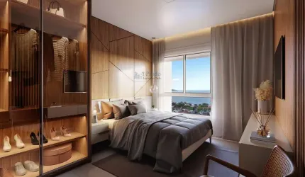 Lançamento à venda,79m² privativos, 2 dormitórios 1 sendo suíte, 1 vaga, Centro, Penha, SC