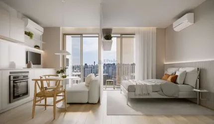 Lançamento à venda, 31 m² privativos, 1 dormitório, Mercês, Curitiba, PR