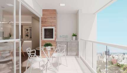 Apartamento à venda 84m² privativos, 3 dormitórios 1 sendo suíte, 2 vagas, Centro, São José dos Pin