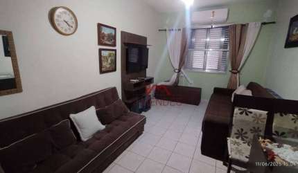 Kitnet com 1 dormitório para alugar, 28 m² por R$ 1.700/mês - Canto do Forte - Praia Grande/SP