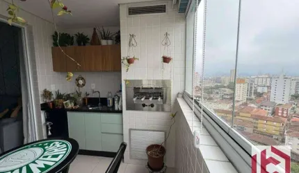 Apartamento com 3 dormitórios à venda, 127 m² por R$ 1.340.000,00 - Boqueirão - Santos/SP
