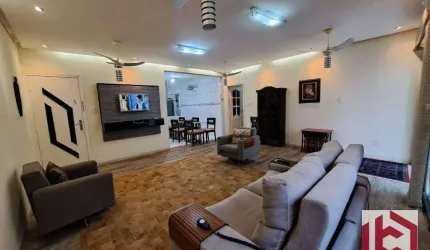Apartamento com 3 dormitórios para alugar, 146 m² por R$ 8.000 (PACOTE)/mês - Boqueirão - Santos/SP