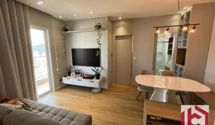 Apartamento com 1 dormitório à venda, 43 m² por R$ 640.000,00 - Campo Grande - Santos/SP