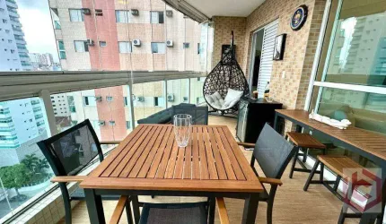 Apartamento com 3 dormitórios à venda, 124 m² por R$ 1.700.000,00 - Boqueirão - Santos/SP