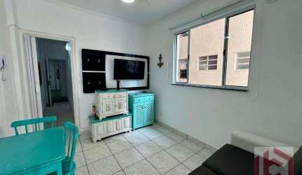 Apartamento com 1 dormitório à venda por R$ 385.000,00 - Gonzaga - Santos/SP