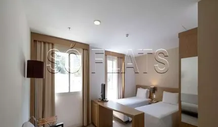 Apto no Wyndham SP Paulista com 32m², 1 dormitório e 1 vaga, disponível para locação.